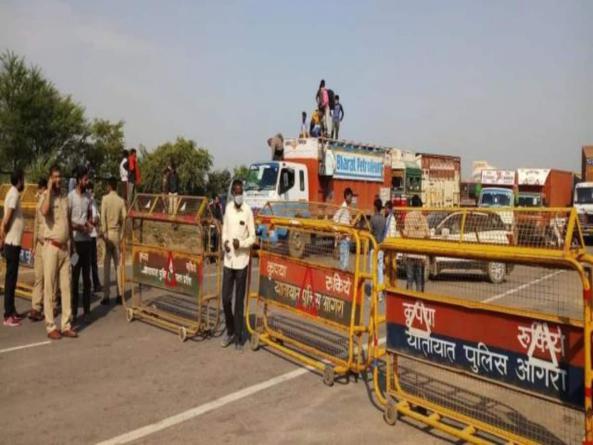 आगरा में सुबह सात बजे से मतदान प्रक्रिया शुरू, राजस्‍थान व हर‍ियाणा की सीमाएं सील, हो रही वाहनों की जांच