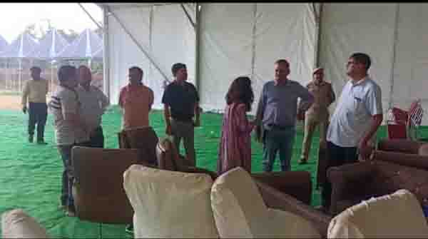 श्री गुरुनानक पब्लिक गर्ल्स इंटर कॉलेज ग्राउंड में किया जा रहा सरस मेले का आयोजन, मुख्य विकास अधिकारी ने लिया तैयारियों का जायजा